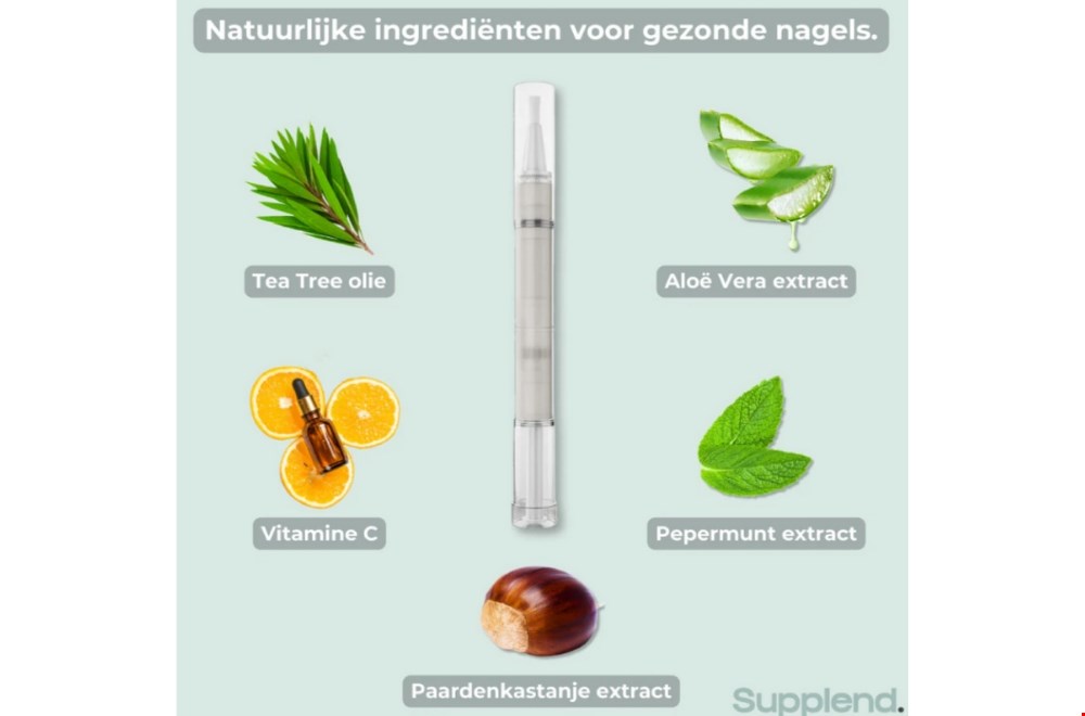 Perfecte nagelverzorging met de natuurlijke nagelverzorgingspen van Supplend